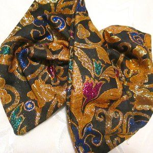 SEIFERTS LUXURY BROCADE BOW WITH HAIR CLIP - NWT